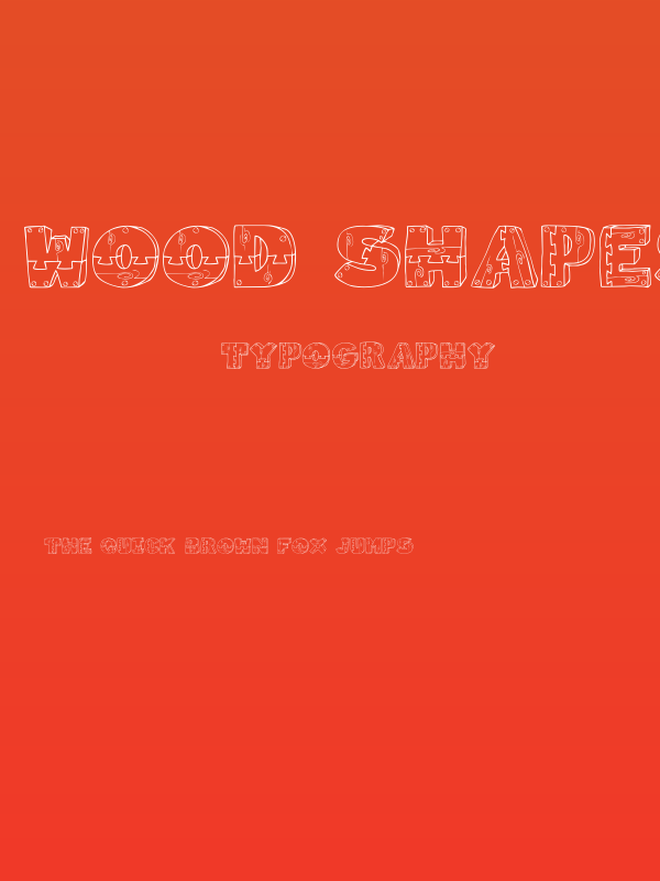 Wood Shapes Poster