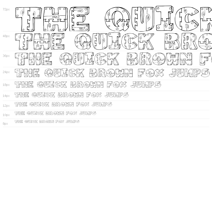 Wood Shapes Waterfall