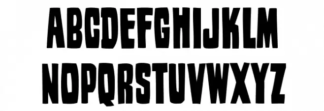 Wood Stamp Font UPPERCASE