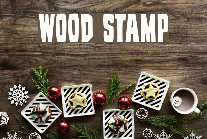 Wood Stamp Font examples