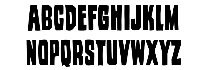 Wood Stamp Font LOWERCASE
