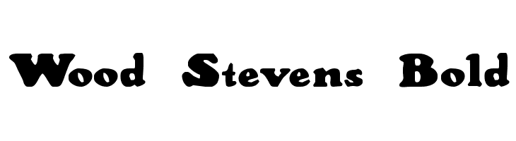 Wood Stevens Bold  les polices de caractères gratuit tlcharger