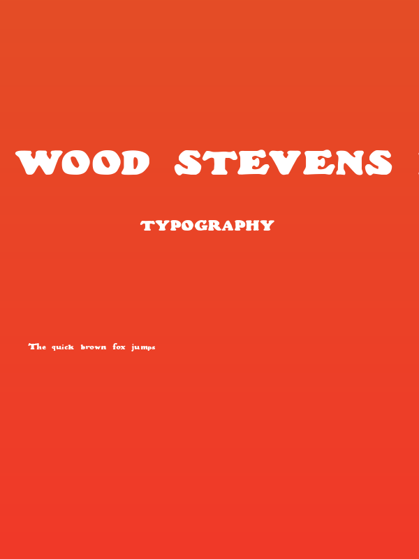 Wood Stevens Bold Poster