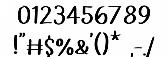 Wood Working Font OTHER CHARS