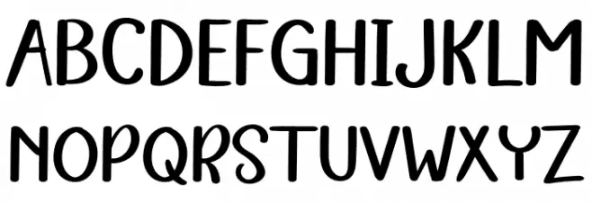 Wood Working 字体 大写