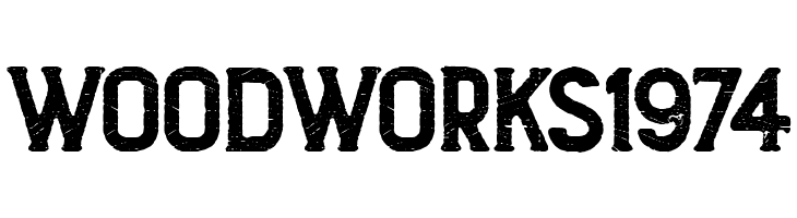 Wood Works 1974  Frei Schriftart Herunterladen