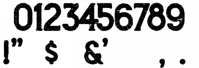 Wood Works 1974 Font OTHER CHARS