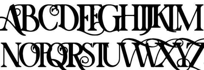 Wood Xmas Schriftart Groß