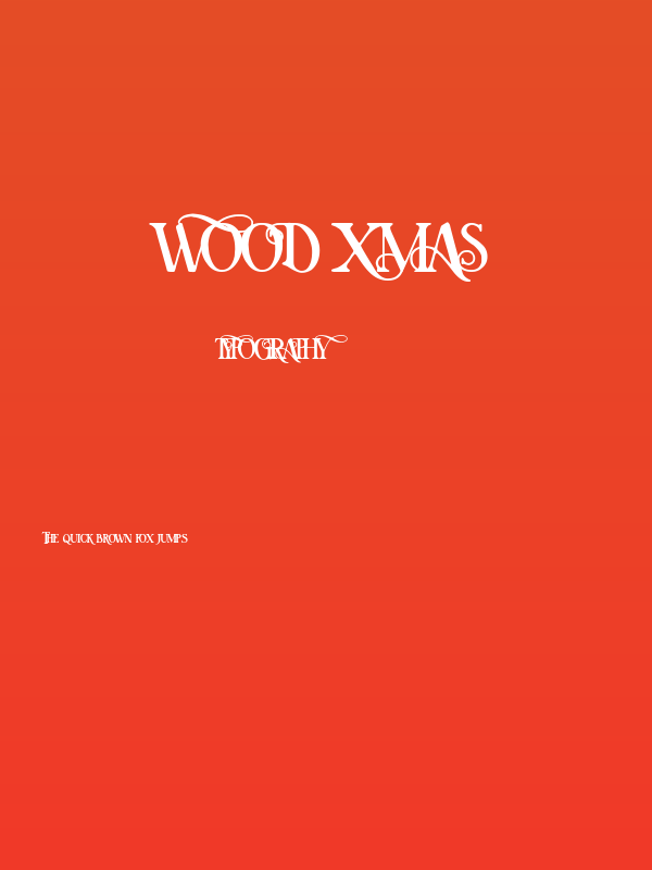 Wood Xmas Poster