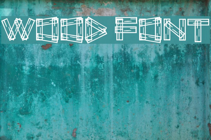 Wood Font examples