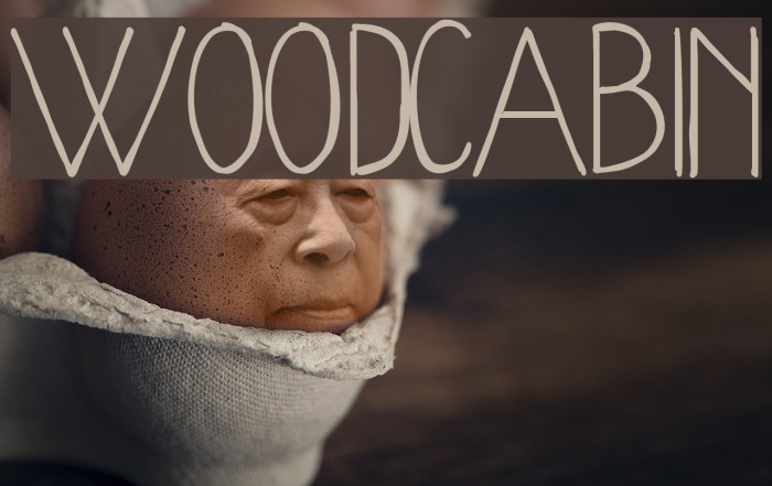 WoodCabin Font examples