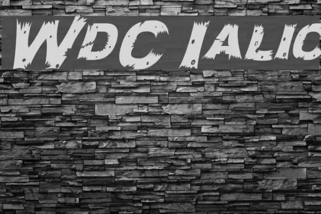 WoodCut Italic Font examples