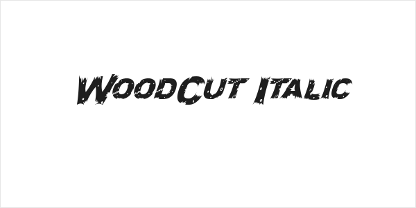 WoodCut Italic Logo