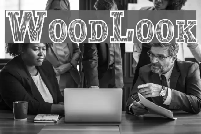 WoodLook Font examples