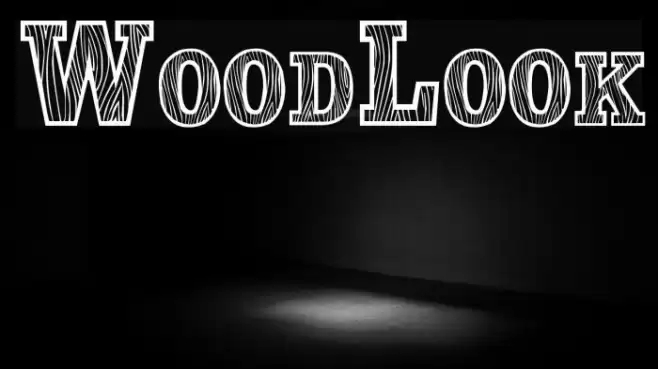 WoodLook Font examples