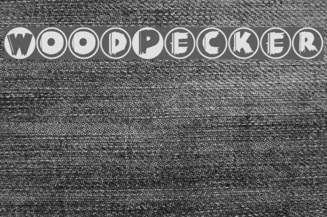 WoodPecker Font examples
