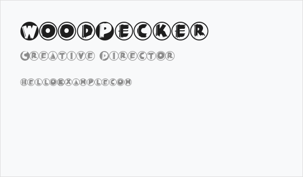 WoodPecker Business Card