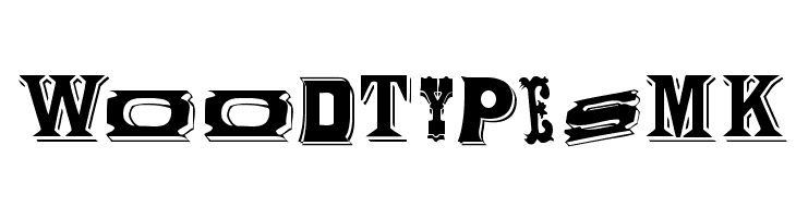 WoodTypesMK Font