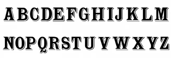 WoodTypesMK फ़ॉन्ट अपरकेस