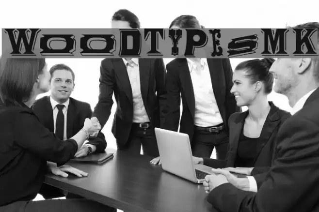 WoodTypesMK Font examples