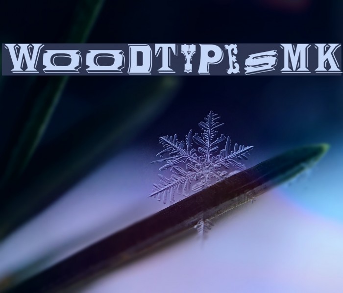 WoodTypesMK Font examples