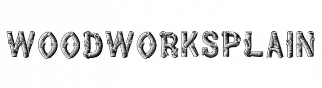WoodWorks Plain  font caratteri gratis