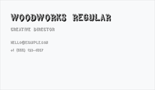 WoodWorks Regular Business Card