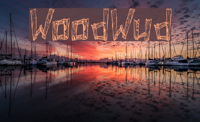 WoodWud Font examples