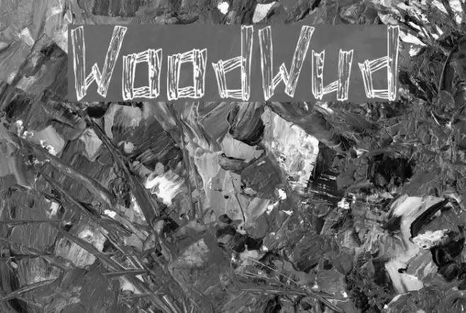 WoodWud Font examples