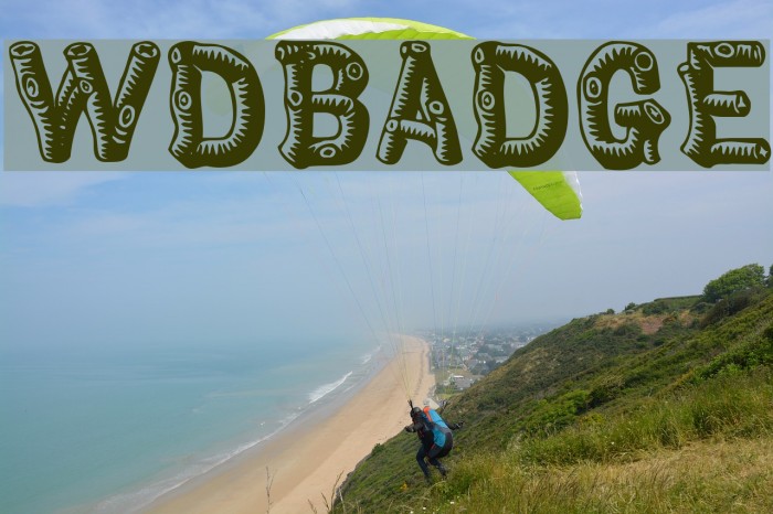 Woodbadge Font examples
