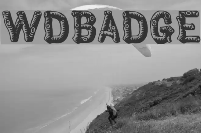 Woodbadge Caratteri examples