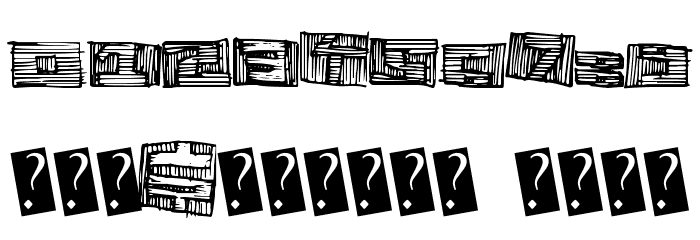WoodblockCutter Font OTHER CHARS