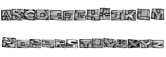 WoodblockCutter Font LOWERCASE