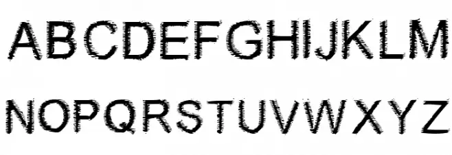 Woodbrush Schriftart Groß