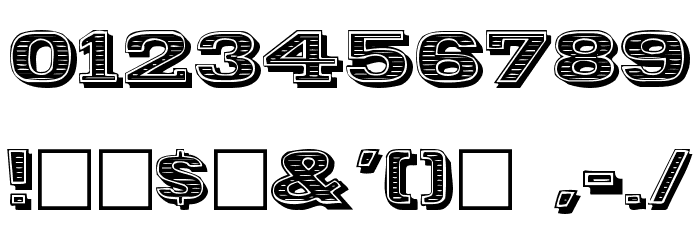 Woodcut Font OTHER CHARS