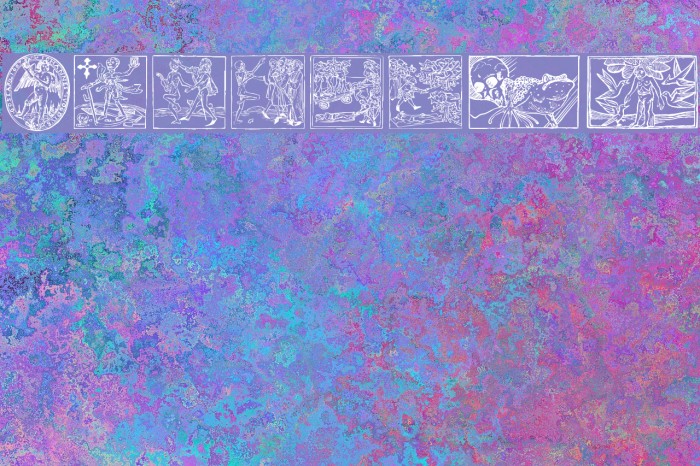 Woodcut2 Font examples