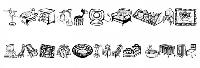 WoodcutFurnitures Font OTHER CHARS