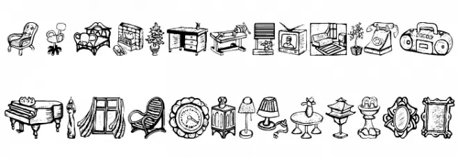 WoodcutFurnitures Font Litere mari