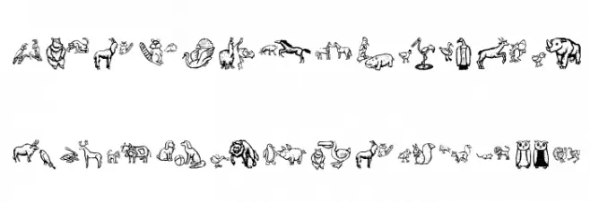 WoodcutMeetings Font Litere mari