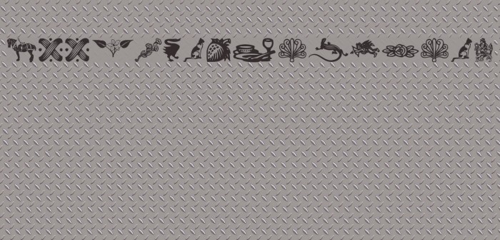 WoodcutOrnaments Font examples