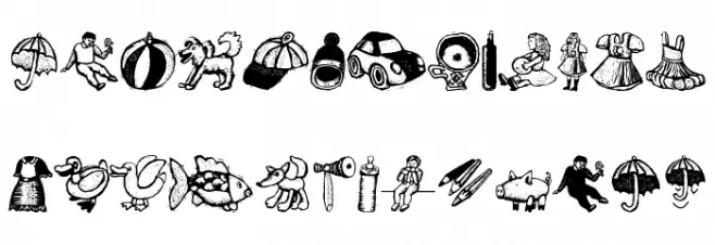 WoodcutSix Polices MAJUSCULES