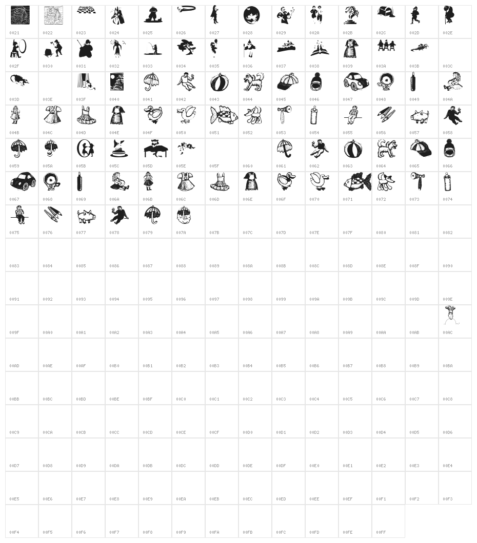 WoodcutSix Character Map