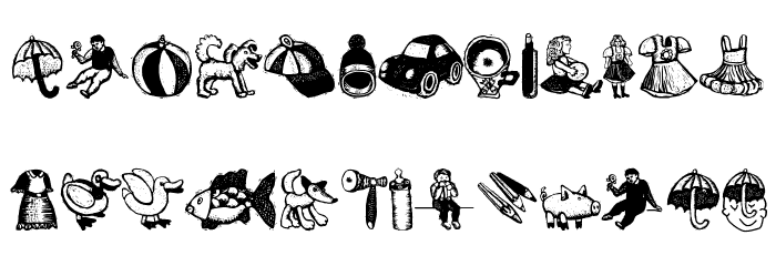 WoodcutSix Font LOWERCASE