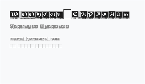 Woodcut_Capitals Business Card