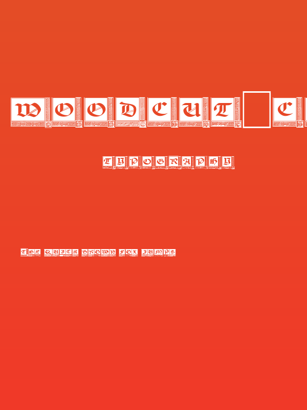 Woodcut_Capitals Poster