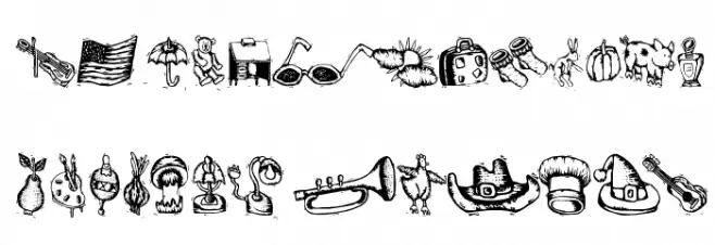 WoodcutsAgain Font Litere mari