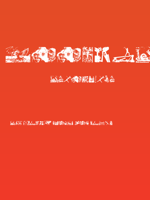 WoodcutsFontissimo Poster