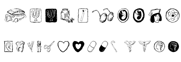 WoodcutsTwo Font OTHER CHARS