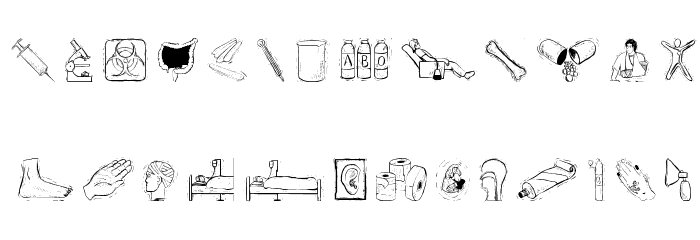 WoodcutsTwo Font LOWERCASE
