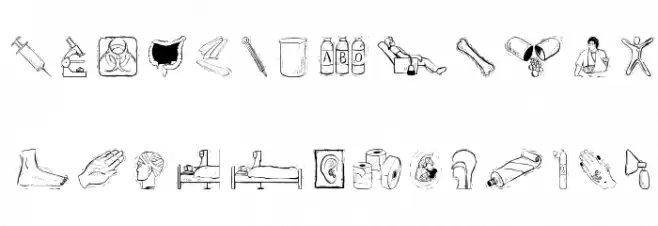 WoodcutsTwo फ़ॉन्ट लोअरकेस